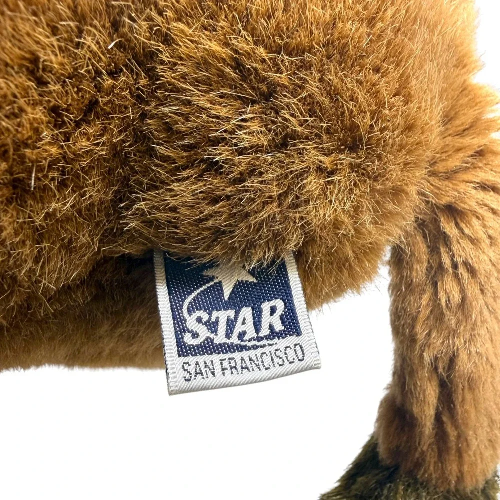 Vintage 1994 Giant Star Yellowstone Park Buffalo Plush Stuffed Animal Bison Tag